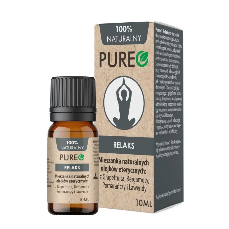 Pureo Olejek RELAKS, mieszanka naturalnych olejków