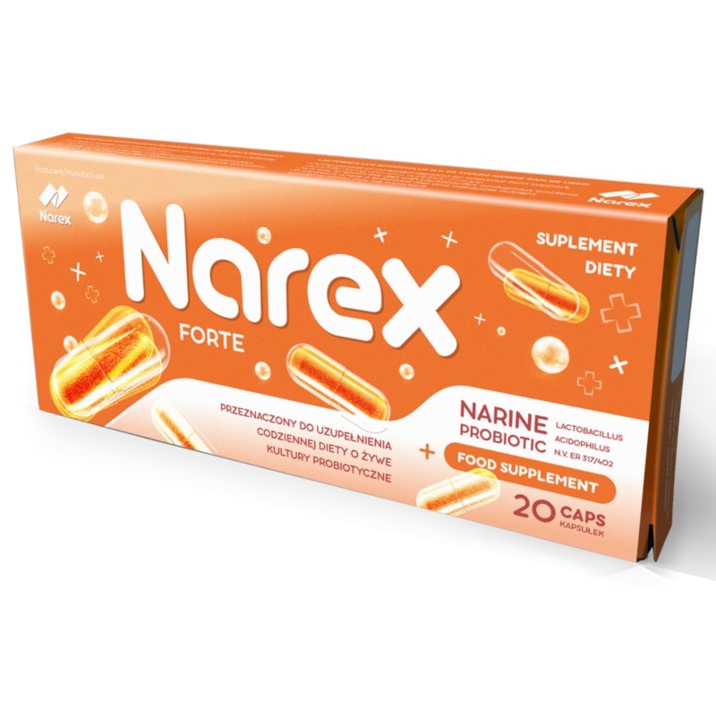 Narex Forte 180 mg 20 kaps.
