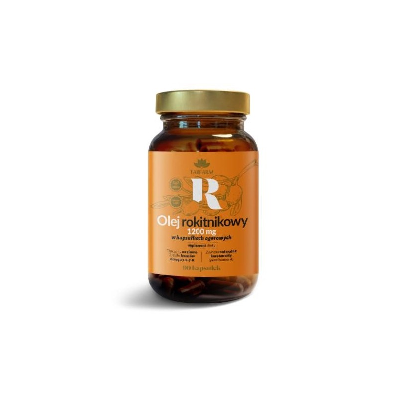 Tabfarm Olej Rokitnikowy 1200 mg  kaps. agarowe