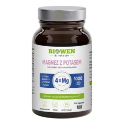 Biowen Magnez z potasem 4Xmg 100 k