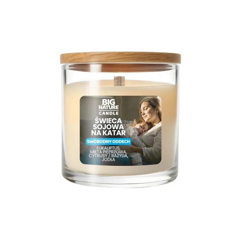 Big Nature Świeca Sojowa Swobodny Oddech 155 g