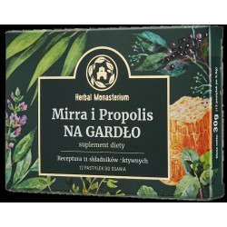 Herbal Monasterium Mirra i Propolis na gardło 12 p