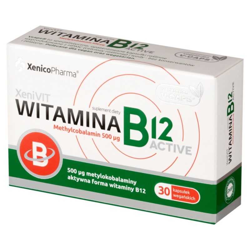 XeniVIT Witamina B12 Active 30 Kap Vcaps