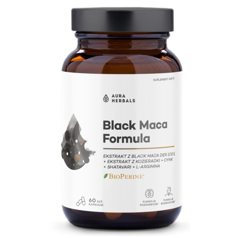 Aura Herbals Black Maca Formula 60 kaps