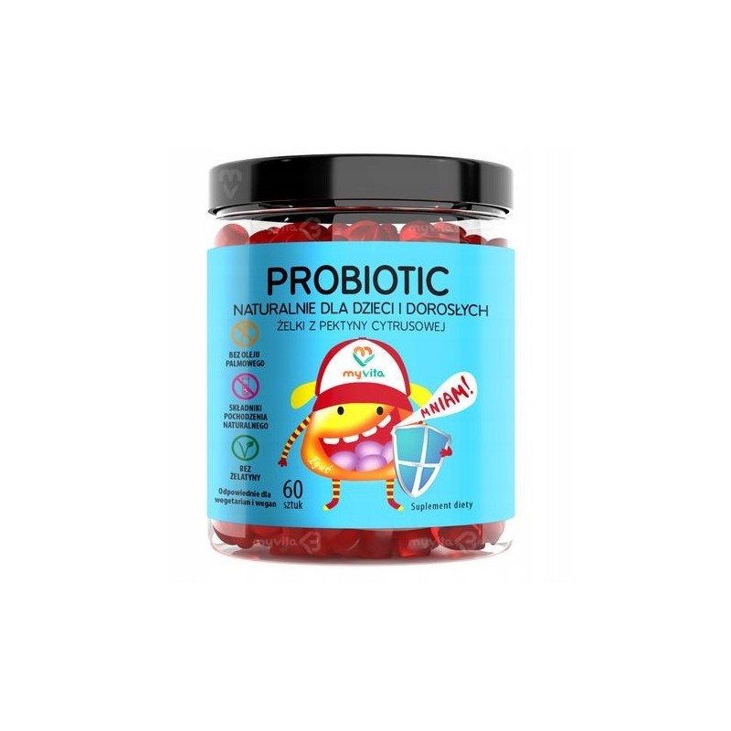 Myvita Żelki Naturalne Probiotic 120 szt jelita