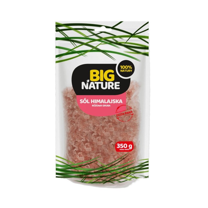 Big Nature Sól Himalajska różowa gruba 350 g