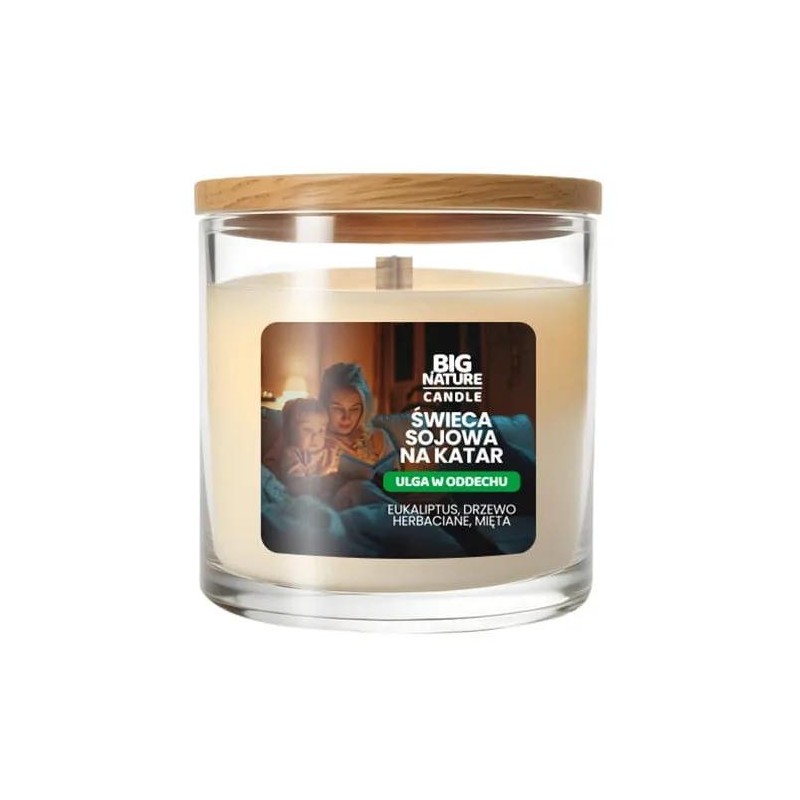 Big Nature Świeca Sojowa Ulga w oddechu 155 g