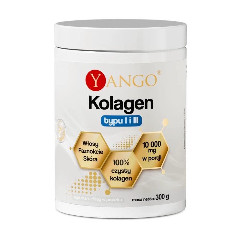 Yango Kolagen Rybi Typu I i III Włosy, Skóra 300 G