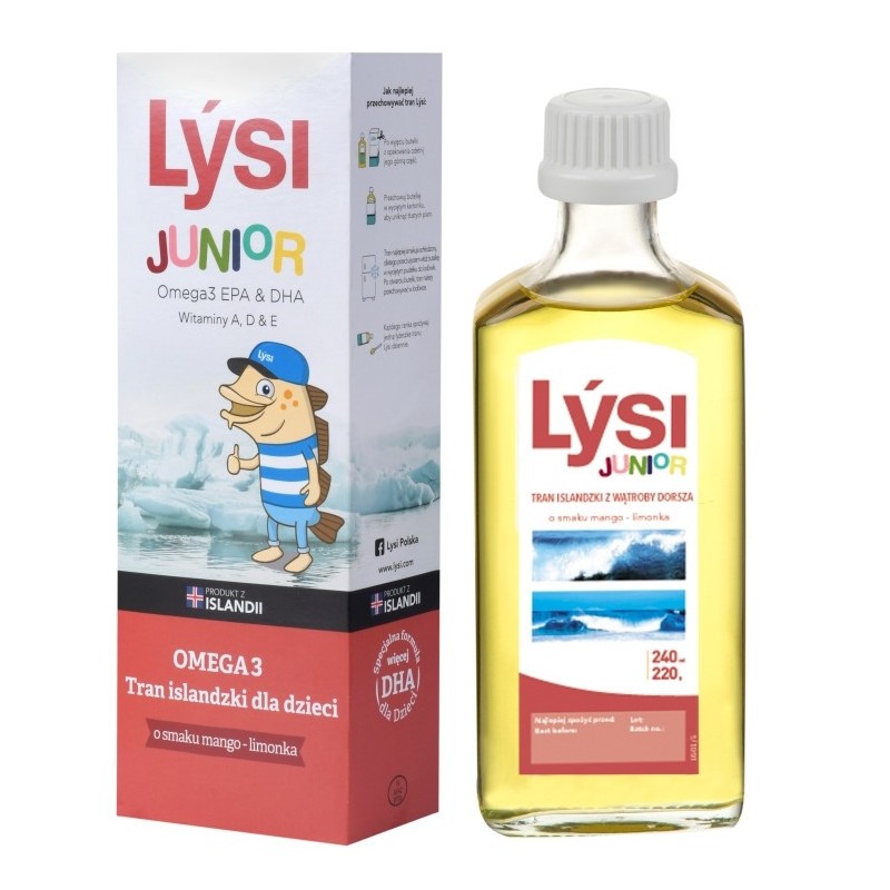 Lysi Tran Islandzki dla dzieci Mango-Limonka