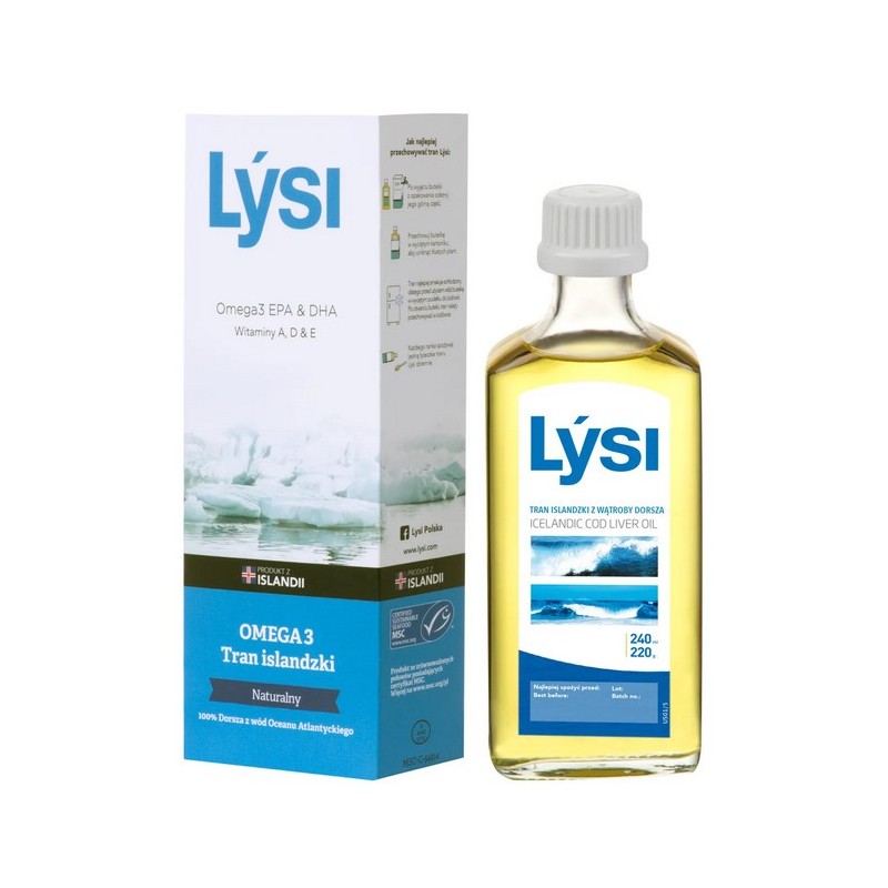 Lysi Tran Islandzki naturalny 240 ml