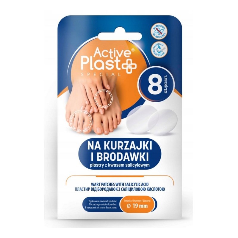 ActivePlast Plastry na kurzajki i brodawki 8 szt.