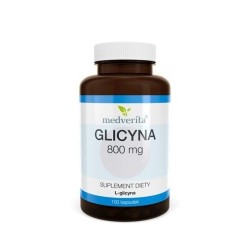 Medverita Glicyna 800 mg L-glicyna 100 kapsułek