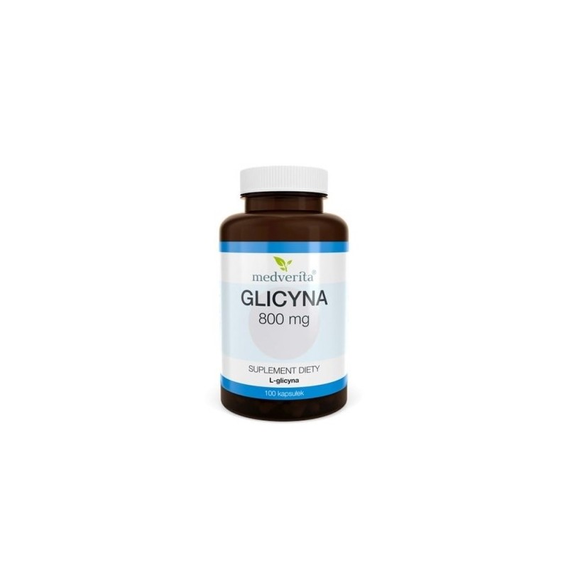 Medverita Glicyna 800 mg L-glicyna 100 kapsułek