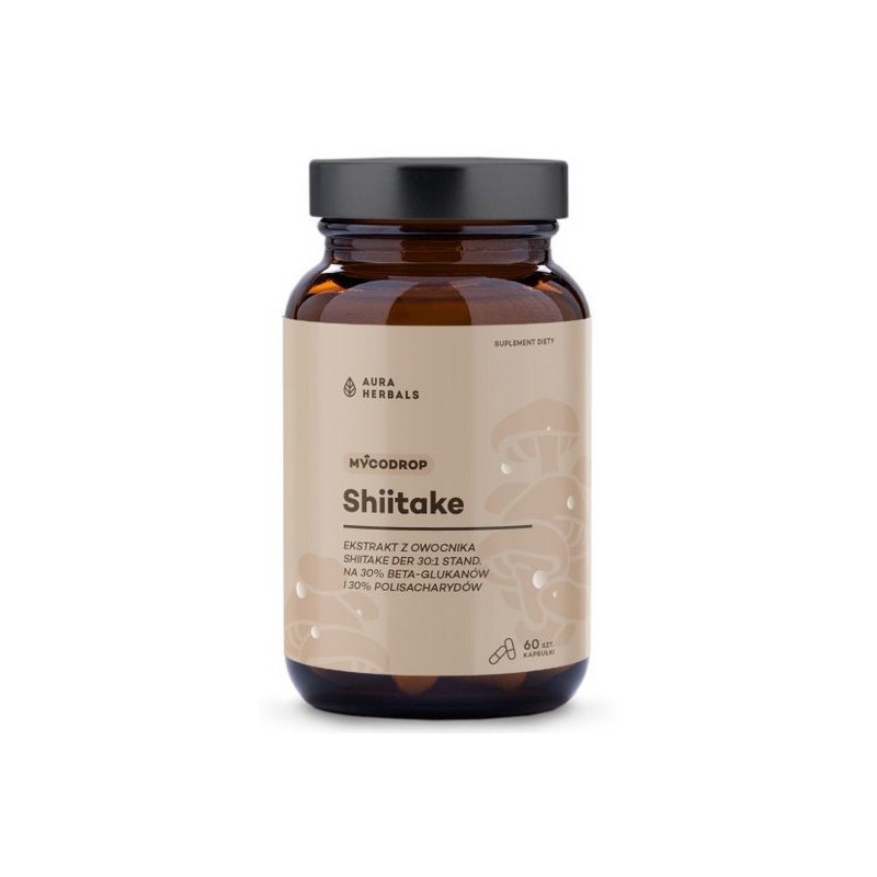 Aura Herbals Shiitake 30:1 beta-glukan 60 szt