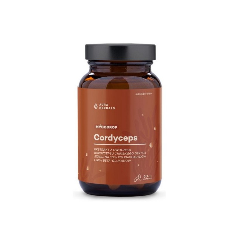 Aura Herbals Cordyceps 30:1 beta - glukan 60 szt