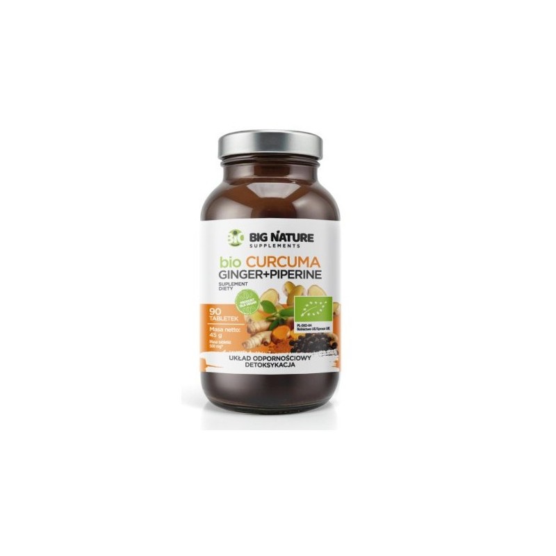 Big Nature Curcuma Ginger Piperine BIO 90 t.