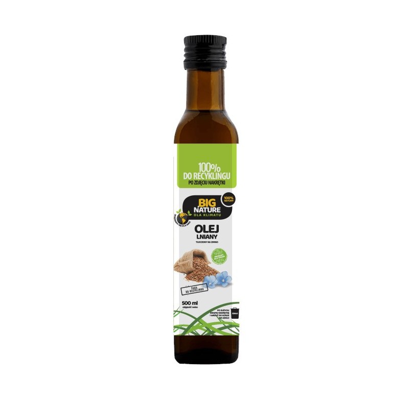 Big Nature Olej Lniany 500 ml