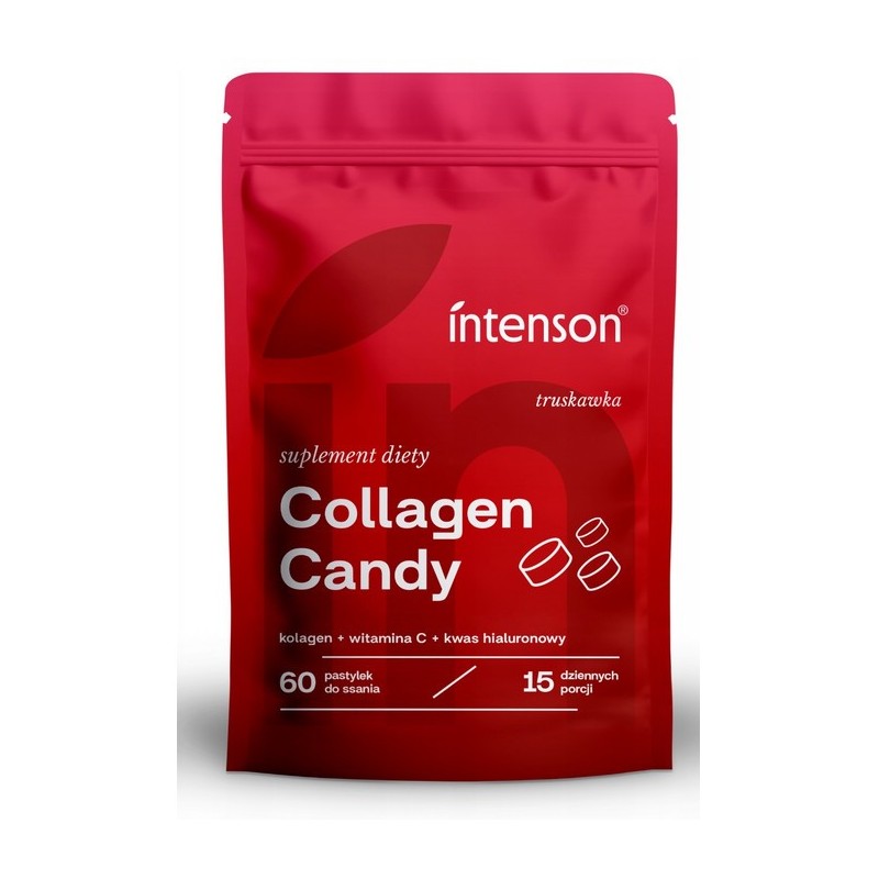 Intenson Collagen Candy Truskawka 60 tab.