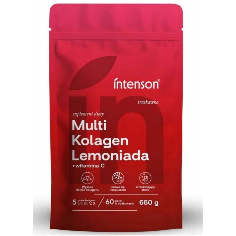 Intenson Multi Kolagen 660 g truskawka