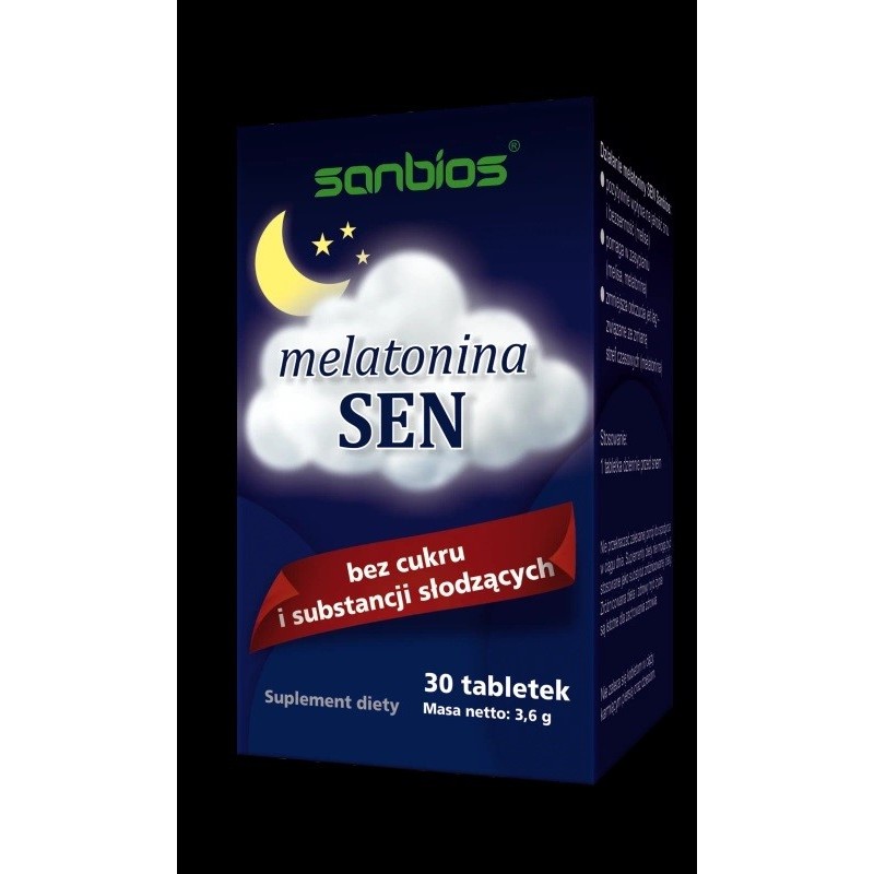 Sanbios Melatonina Sen 30 tabletek