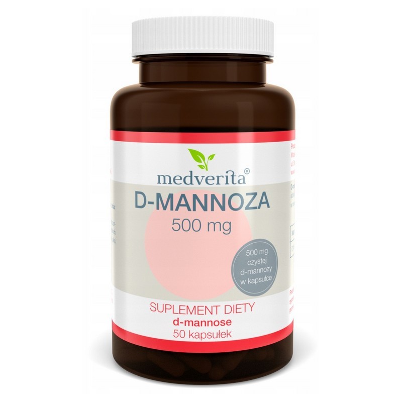 Medverita D-Mannoza 500 mg 50 K pęcherz moczowy