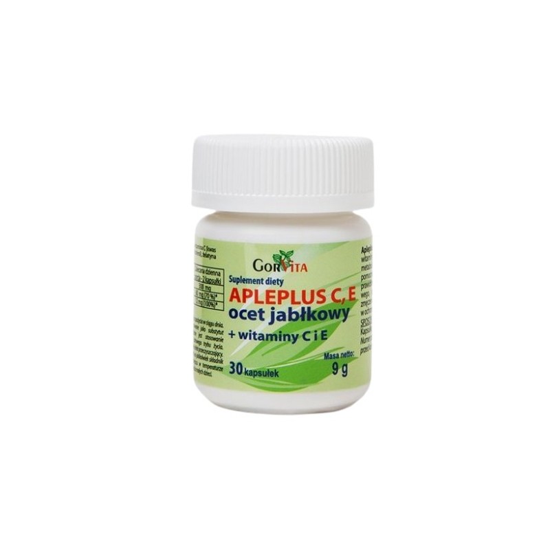 Gorvita Apleplus C E Ocet Jabłkowy 30 kapsułek