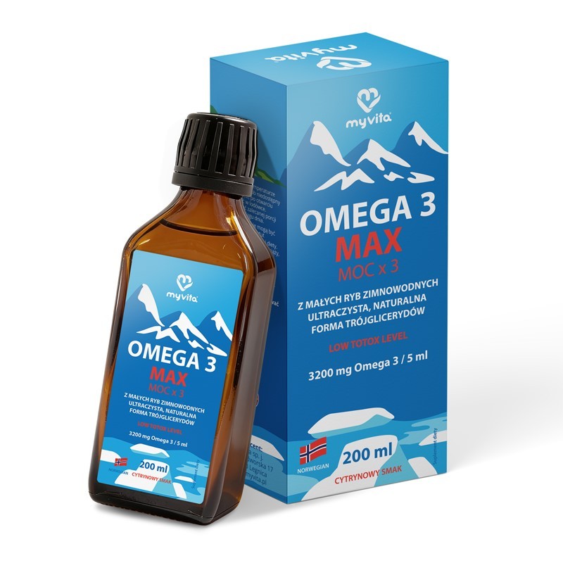 Myvita Omega 3 MAX  w płynie 200 ml