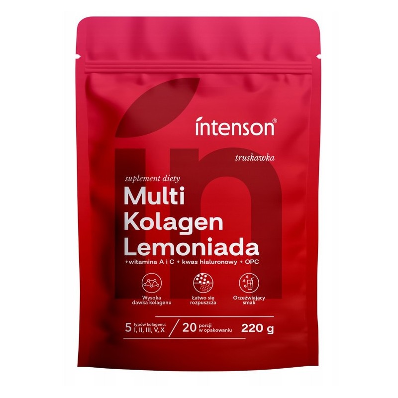 Intenson Multi Kolagen 220 g truskawka