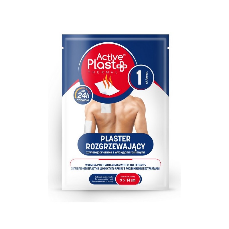 ActivePlast Plaster ROZGRZEWAJĄCY z Arniką 14x9 c
