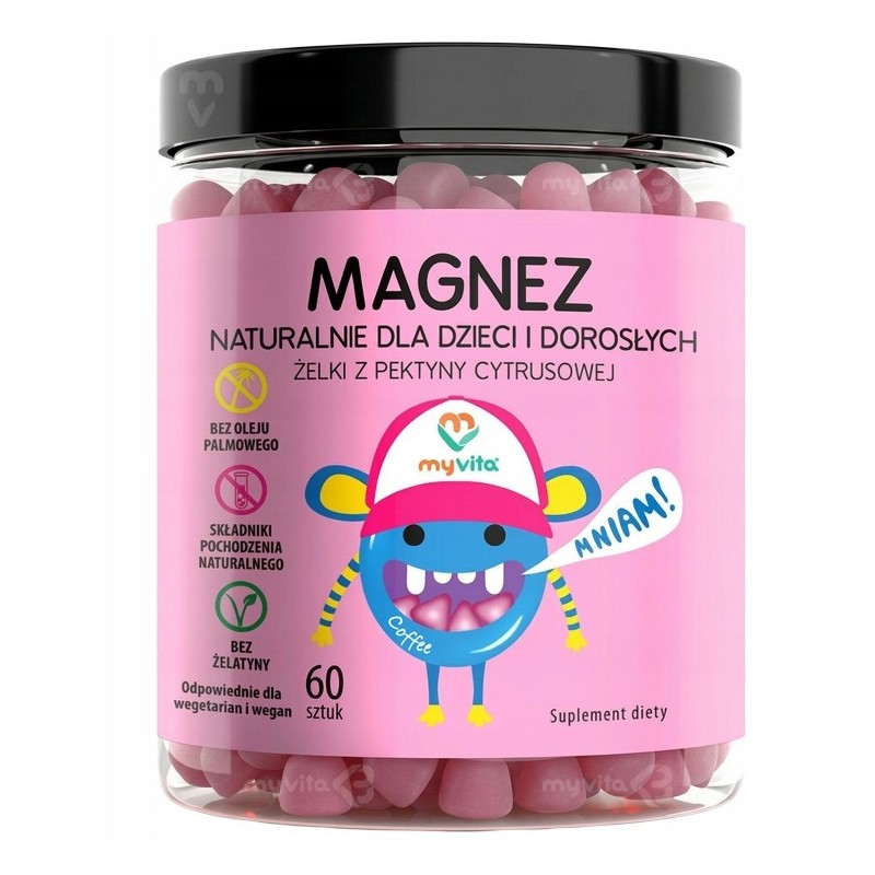 Myvita Żelki Naturalne MAGNEZ 60 szt.