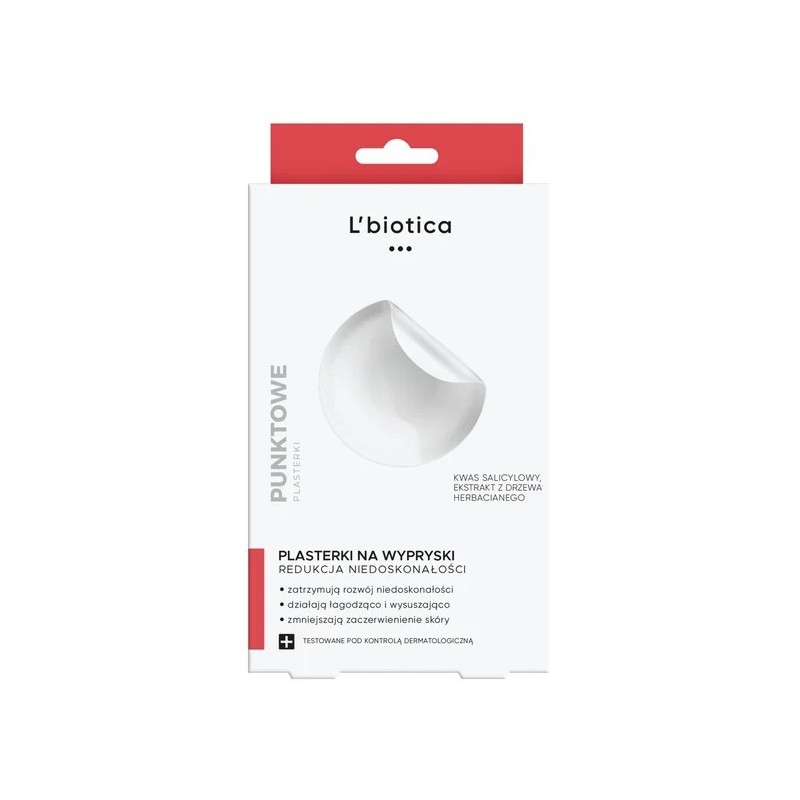 L'biotica Punktowe plasterki na wypryski 3 X 12szt