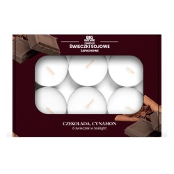 Big Nature Świeczki sojowe czekolada - cynamon 6sz