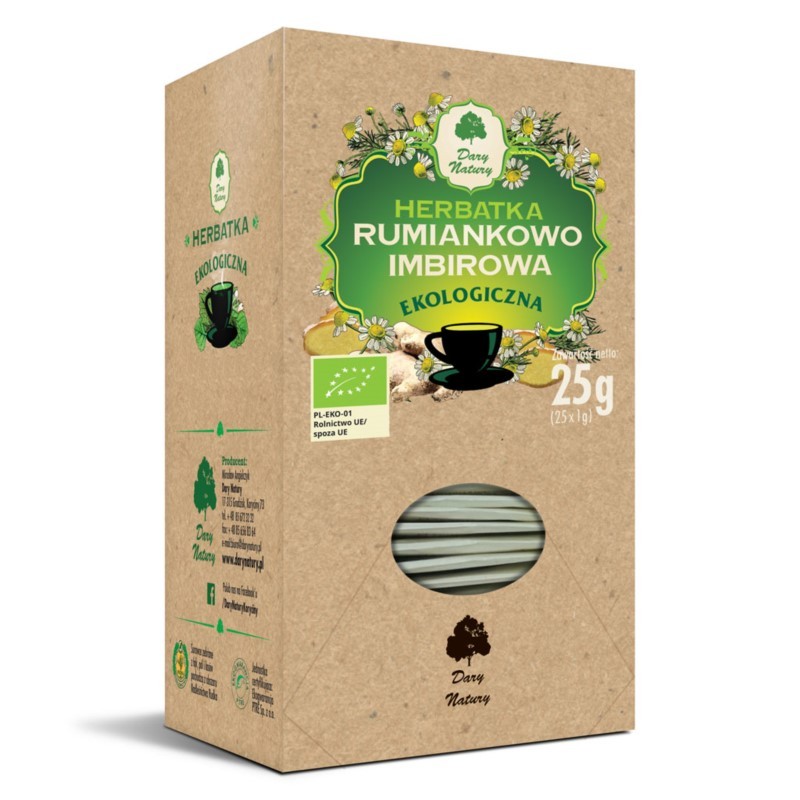 Dary Natury Herbata Rumiankowo-imbirowa EKO 25x1g