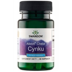 Swanson Albion Chelat Cynku 15 mg 60 k