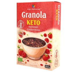 Pięć Przemian Keto Granola Malinowo-Trusk BIO 250