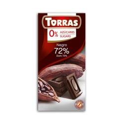Torras Czekolada gorzka 72% kakao bez cukru 75 g