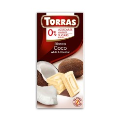 Torras Czekolada biała z kokosem 75 g