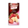 Torras Czekolada biała z truskawkami 75 g