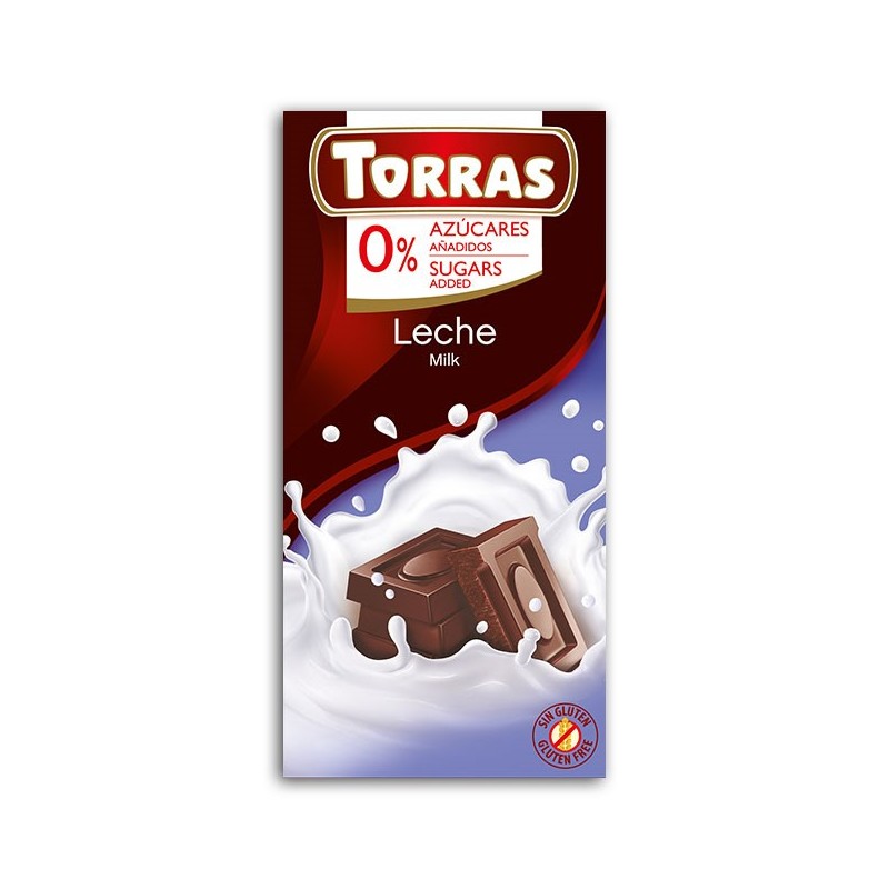 Torras Czekolada mleczna bez cukru 75 g