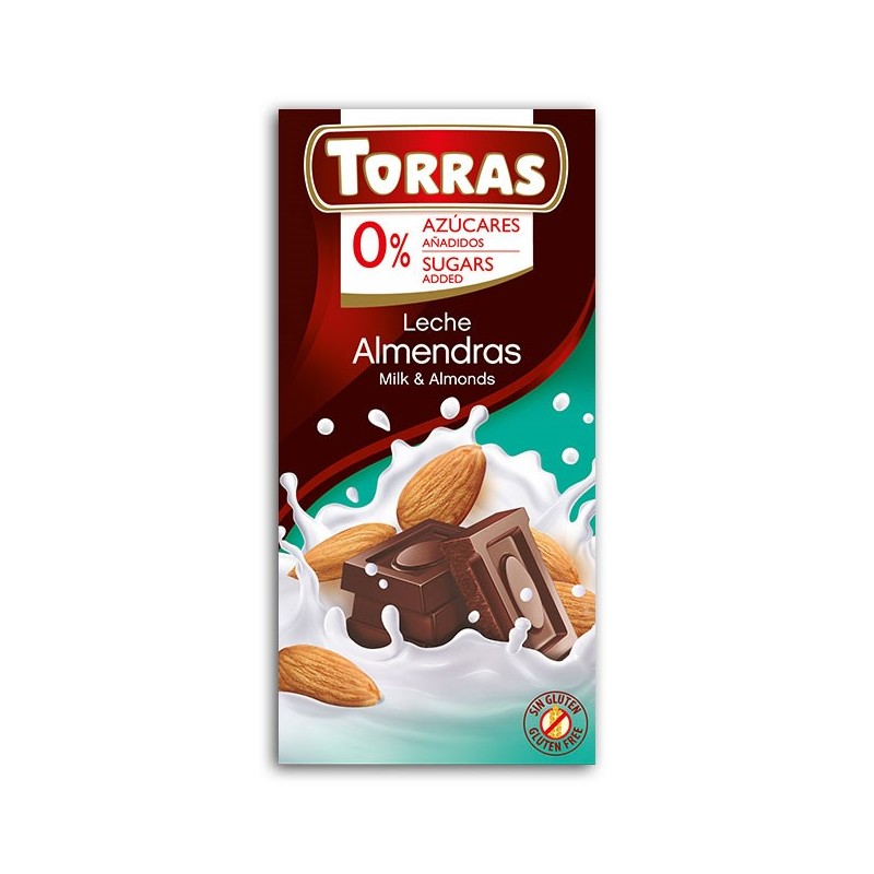 Torras Czekolada mleczna z migdałami 75 g