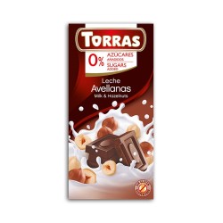 Torras Czekolada mleczna z orzechami laskowymi 75