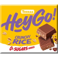 Hey Go Czekolada melczna crunchy z ryżem 60 g