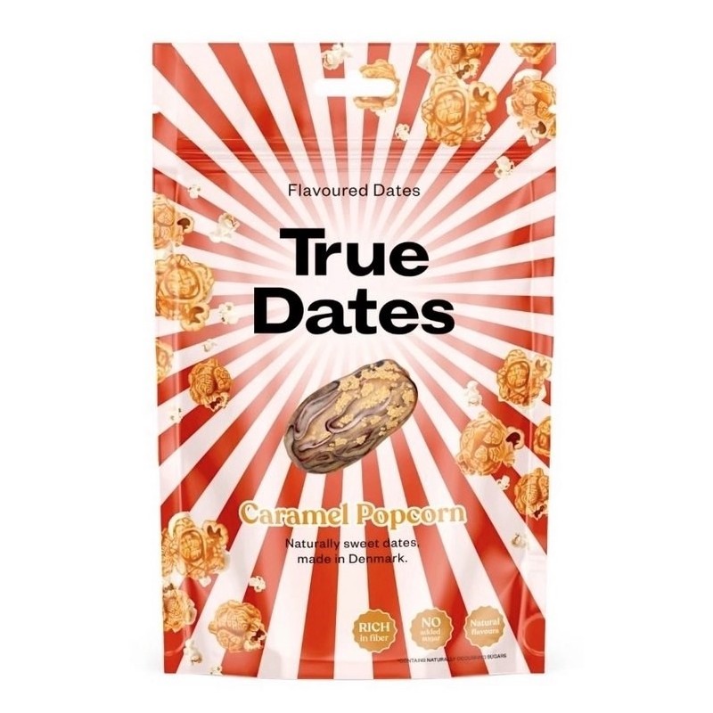 True Dates Daktyle Carmel poprcorn 100 g