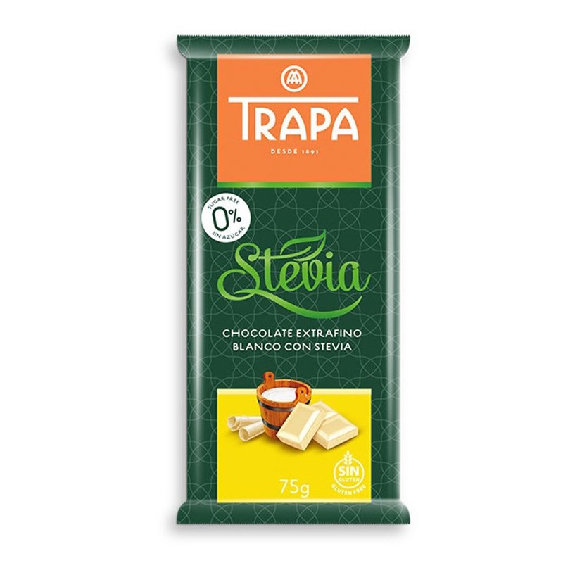 Trapa Czekolada biała ze stewią 75 g