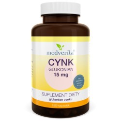 Medverita Cynk glukonian 15 mg 180 k