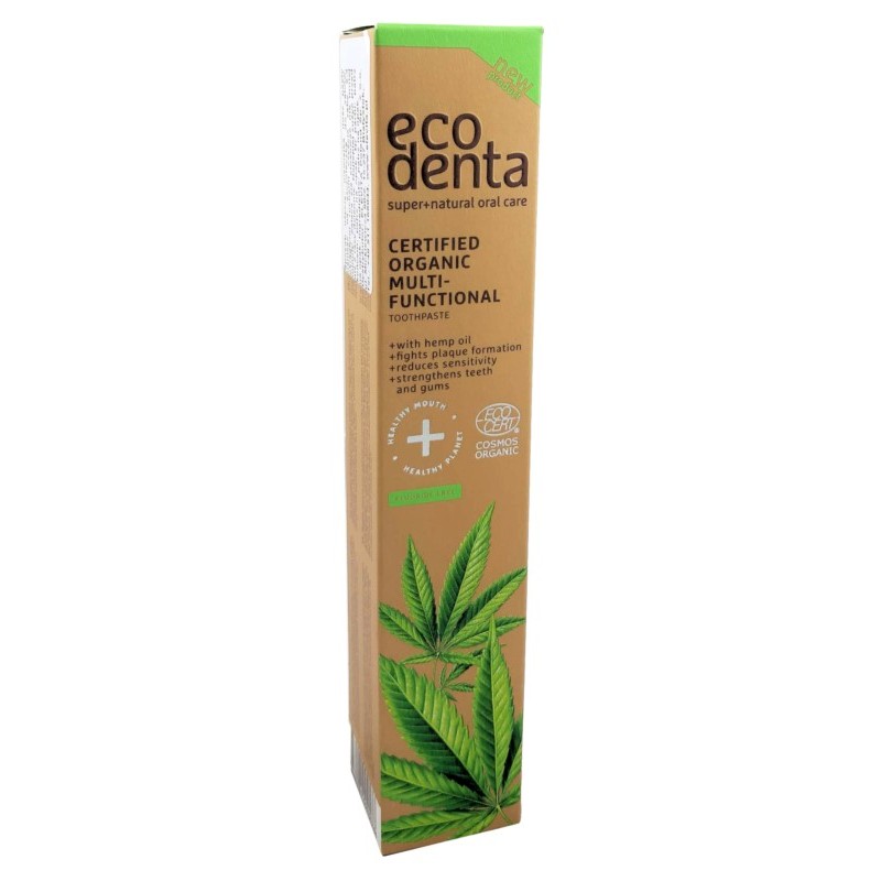 Ecodenta Cosmos Organic Pasta olej konopny 75ml