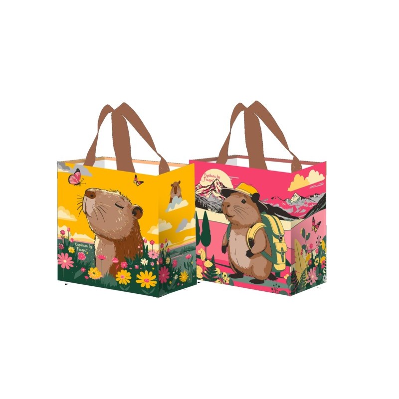 Torba Z Pp Mini Kapibara żółto-różowa 10 L
