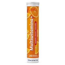 Starpharma Multiwitamina+ 20 tabletek pomarańcza