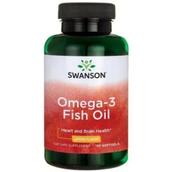 Swanson Omega 3 smak cytrynowy 150 k