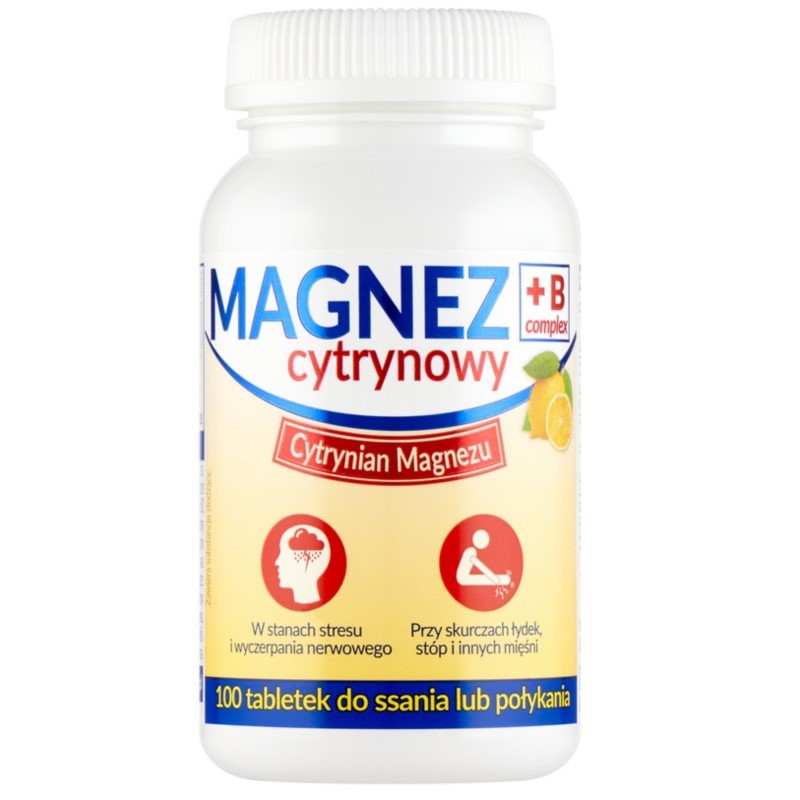 Uniphar Magnez Cytrynowy + B complex 100 t.